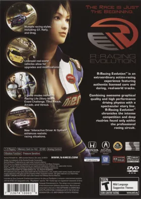 R-Racing Evolution box cover back